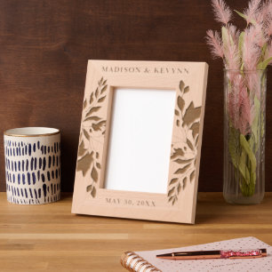 Custom Personalised Picture Wedding Etched Frames