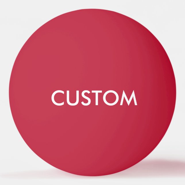 Custom Personalised Ping Pong Ball Blank Template (Front)