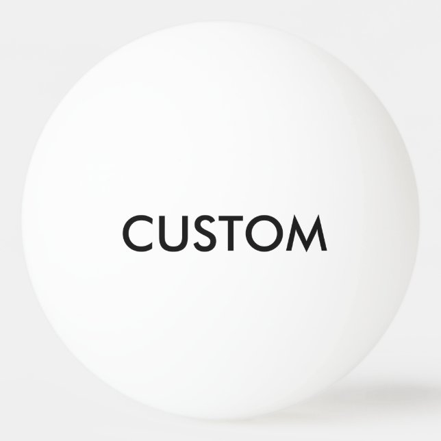Custom Personalised Ping Pong Ball Blank Template (Front)