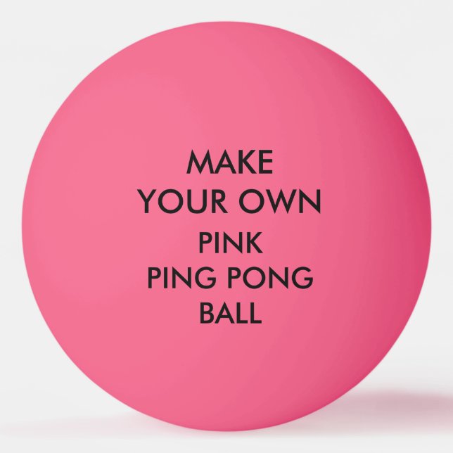 Custom Personalised PINK Ping Pong Ball (Front)