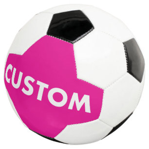 Custom Personalised PINK Soccer Football Ball