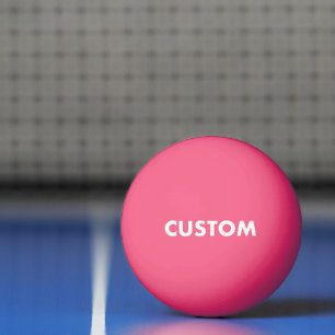 Custom Personalised PINK Table Tennis Ping Pong Ball