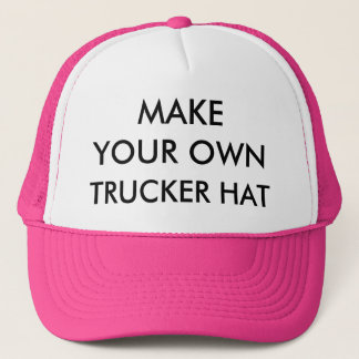 Custom Personalised PINK & WHITE TRUCKER HAT