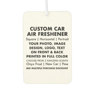 Custom Personalised PORTRAIT CAR AIR FRESHENER