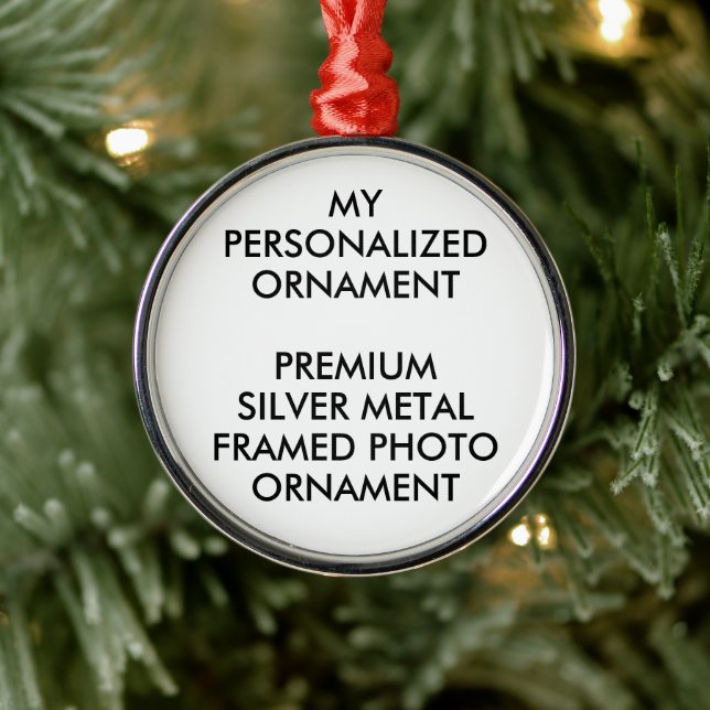 Custom Personalised PREMIUM PHOTO ORNAMENT (Tree)