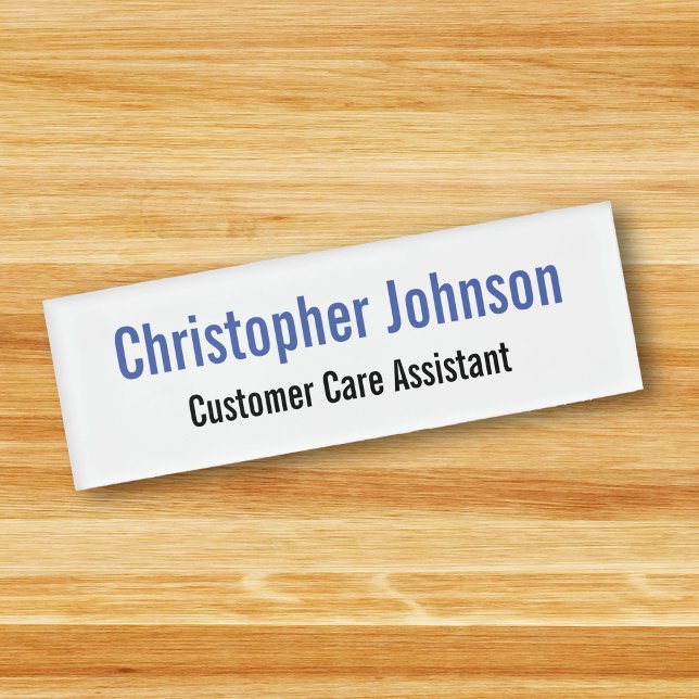 Custom Personalised Professional Simple Magnetic Name Tag (Custom Personalized Professional Simple Magnetic Name Tag)