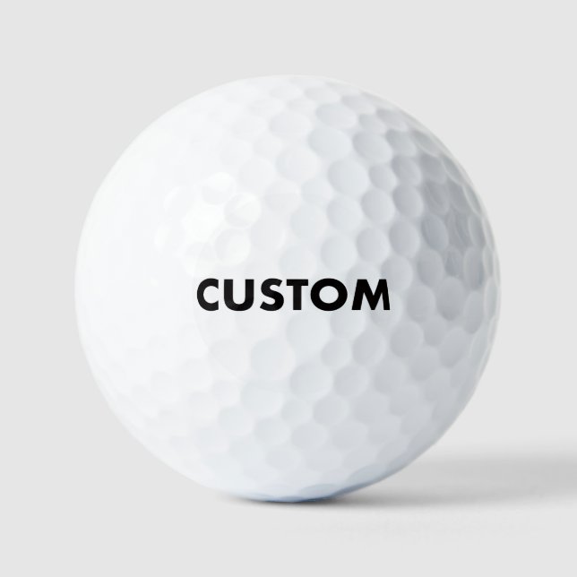 Custom Personalised Promotional Golf Balls (Front)