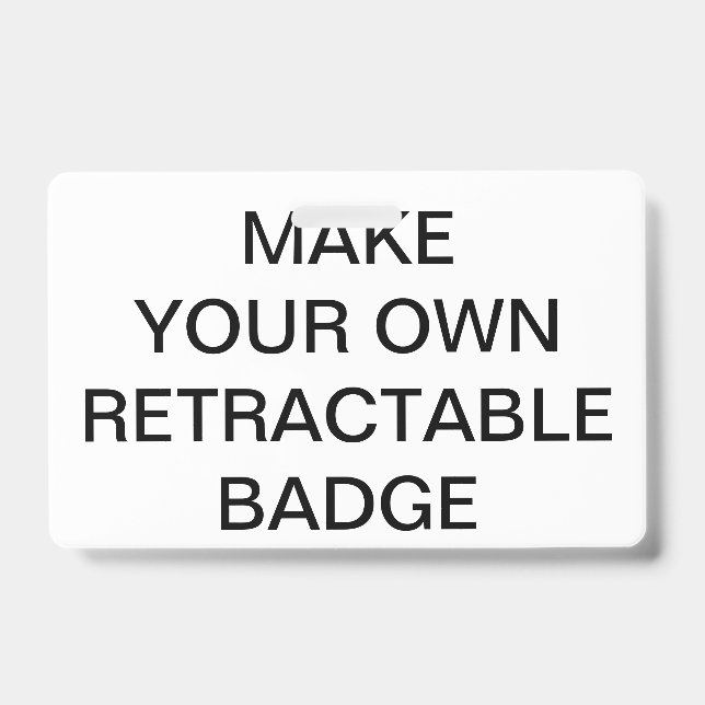 Custom Personalised RETRACTABLE BADGE & CLIP ID Badge (Front)