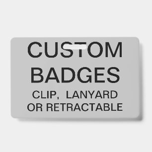 Custom Personalised RETRACTABLE BADGE Template ID Badge