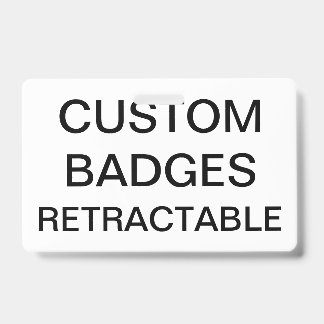 Custom Personalised RETRACTABLE CLIP BADGE ID Badge