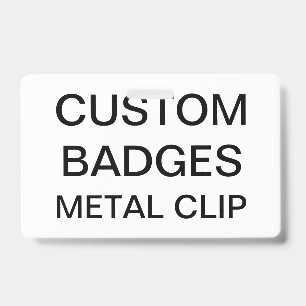Custom Personalised RETRACTABLE CLIP BADGE ID Badge