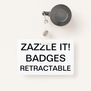 Custom Personalised RETRACTABLE CLIP BADGE ID Badge