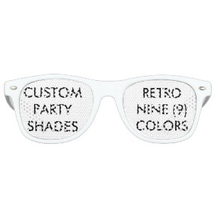Custom Personalised Retro Party Shades Blank