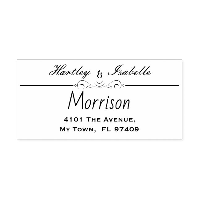 Custom Personalised Return Address Self-inking Stamp (Design)