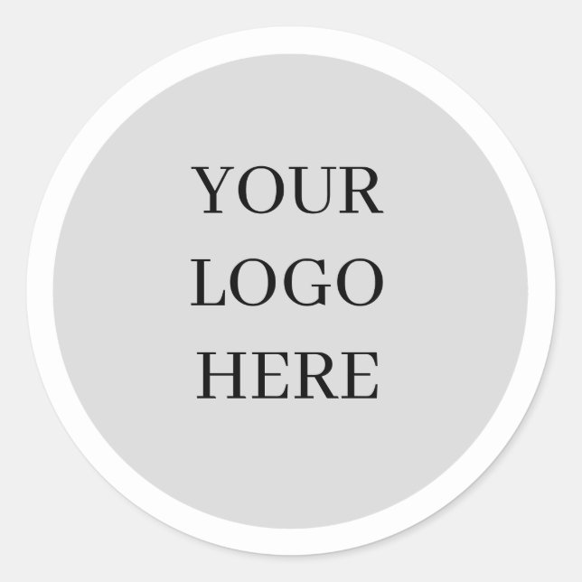 Custom Personalised Round Business Logo Stickers (Front)