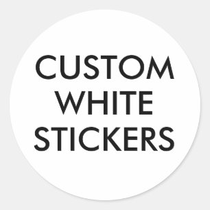 Custom Personalised Round Circular Circle Stickers