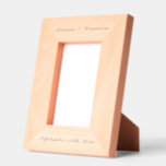 Custom Personalised Script Text Photo Etched Frames<br><div class="desc">A modern etched frame that can personalised to your names initials and wedding date in script calligraphy. A simple yet modern script design that can be used as wedding gifts,  housewarming gifts,  bridal shower gift or home decor. A minimalistic etched frame design perfect for any occasion.</div>
