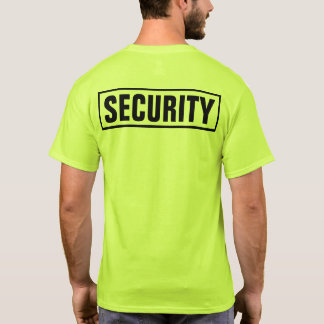 Custom Personalised Security T-Shirt