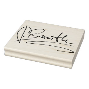 Custom Personalised Signature Large Rubber Stamp