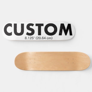 Custom Personalised Skateboard Deck 8.125" 20.64cm