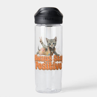 Custom Personalised Sloth Peace Hippie Water Bottle