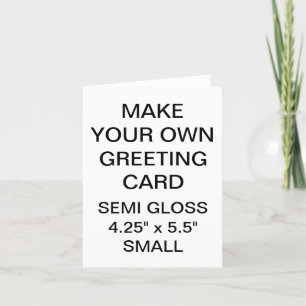 Custom Personalised Small Photo Greeting Card