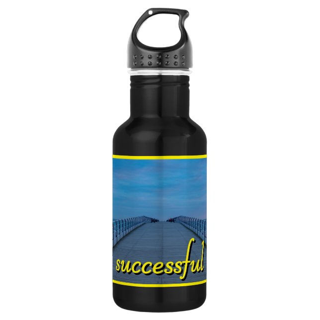 Custom Personalised Stainless Steel Water Bottle (Front)