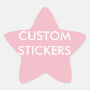 Custom Personalised Star Stickers Blank Template