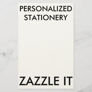 Custom Personalised Stationery Blank Template