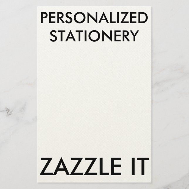 Custom Personalised Stationery Blank Template (Front)