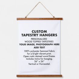 Custom Personalised TAPESTRY HANGER 26"x36"