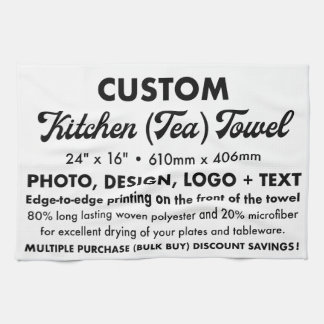 Custom Personalised Tea, Kitchen Towel