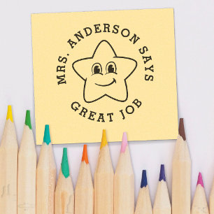 Custom Personalised Teacher Gift Self-inking Stamp