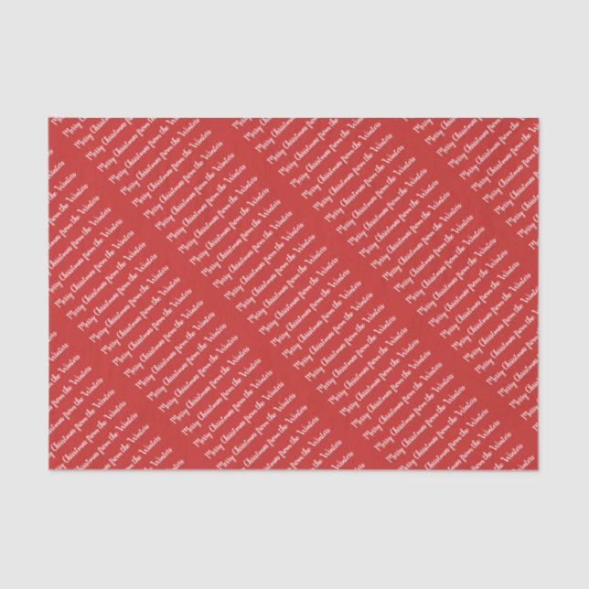 Custom Personalised Tissue Paper (Front)