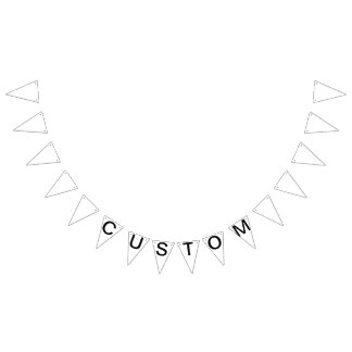 Custom Personalised Triangle Flag Bunting Blank