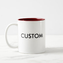 Custom Personalised Two-Tone Mug Blank Template