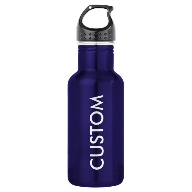 Custom Personalised Water Bottle Blank Template (Front)