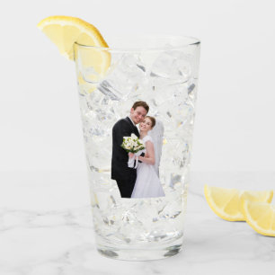 Custom Personalised Wedding Photo 2-Sided Glass