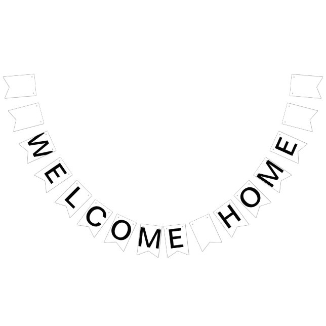 Custom Personalised Welcome Home Flag Bunting (All)
