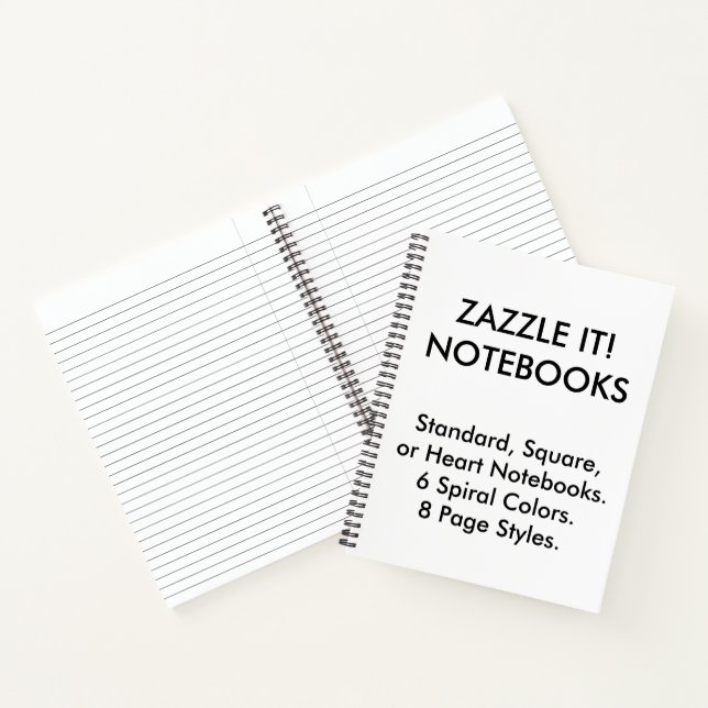 Custom Personalised Wide Ruled Lined Notebook (Inside)