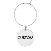 Custom Personalised Wine Charm Blank Template