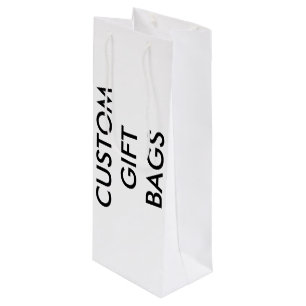 Custom Personalised Wine Gift Bag Blank Template