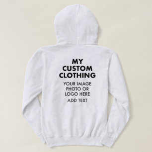 Custom Personalised WOMEN'S LIGHT ASH GREY HOODIE