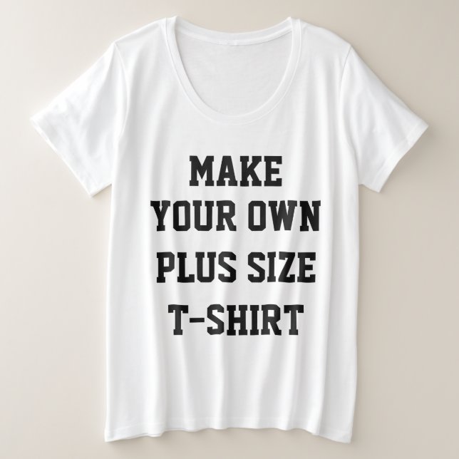 Custom Personalised Women's Plus Size T-Shirt (Design Front)