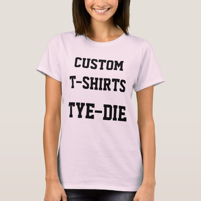 Custom Personalised Women's TIE-DYE T-SHIRT (Front)