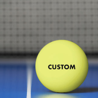 Custom Personalised YELLOW Table Tennis Ping Pong Ball