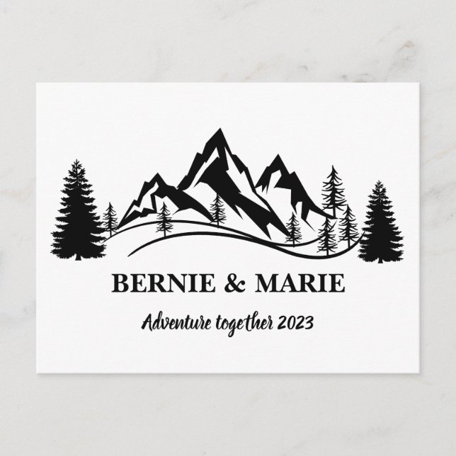 CUSTOM PERSONALIZE ADVENTURE TOGETHER POSTCARD (Front)
