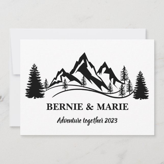 CUSTOM PERSONALIZE ADVENTURE TOGETHER SAVE THE DATE (Front)