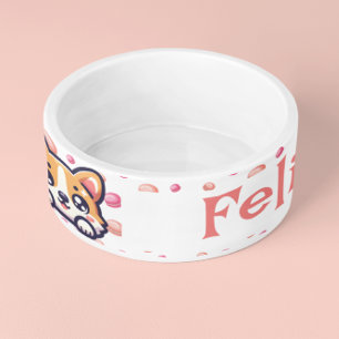 Custom Personalized Dog Cat Pet Bowl Dish Gift