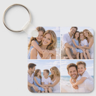Custom Personalized Family Photo Key Ring